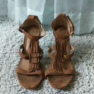 Brown Kactus Fringe Sandal